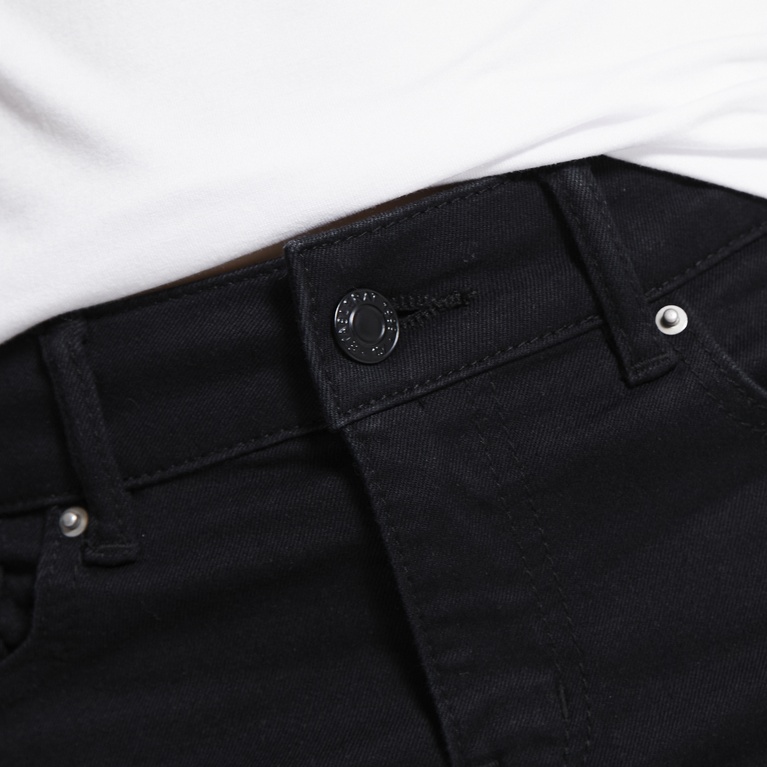 Mid waist skinny jeans "Skippy" Black-Black